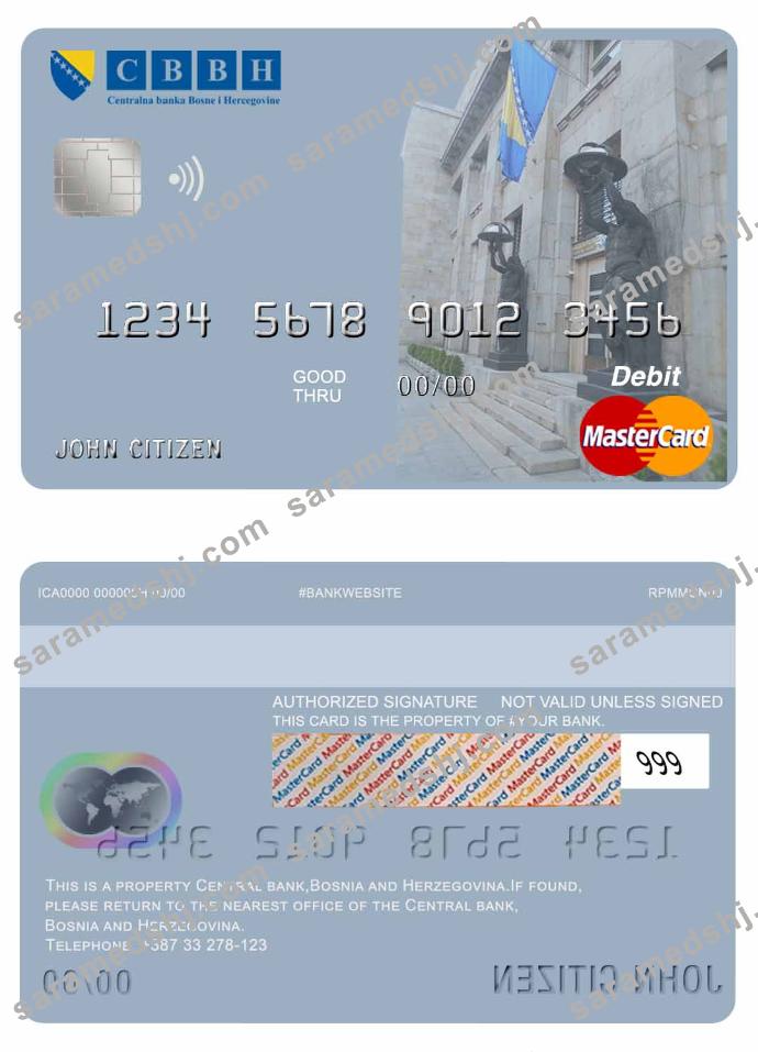 Bosnia and Herzegovina Central Bank mastercard